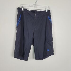 Sugoi RPM-X Short‎ Black and Electric Blue Nylon Adjustable Waist